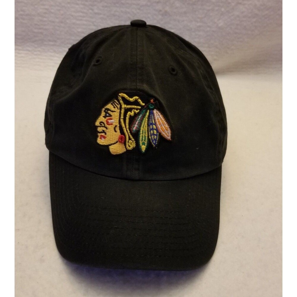 Chicago Blackhawks 47 Twins Hat Black Adjustable Strapback NHL Hockey OSFA